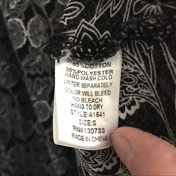 UMGEE black & white tunic/mini dress size small - Picture 7 of 7